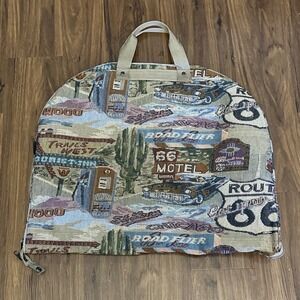 Alfagear Route 66 Highway Tapestry Print Hanging Garment Bag Foldable Tapestry